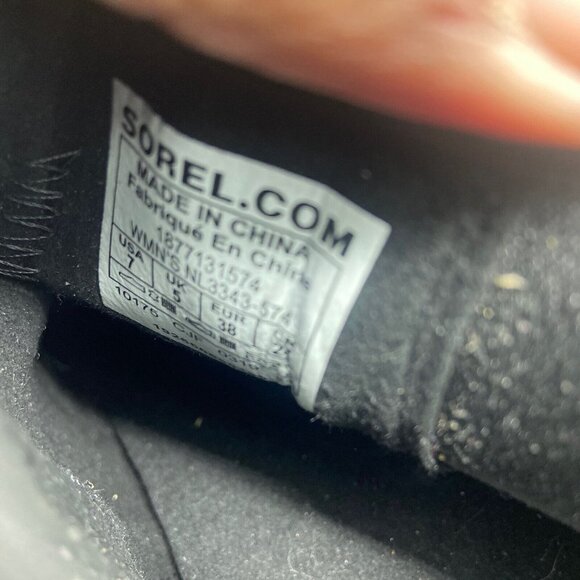 Sorel Joan of Arctic Wedge II Women’s 7 EUR 38 Chelsea Booties Purple Sage Suede - Picture 7 of 7